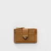 Saffiano and Smooth Leather Card Holder