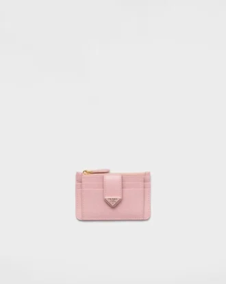 Saffiano and Smooth Leather Card Holder