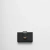 Saffiano and Smooth Leather Card Holder