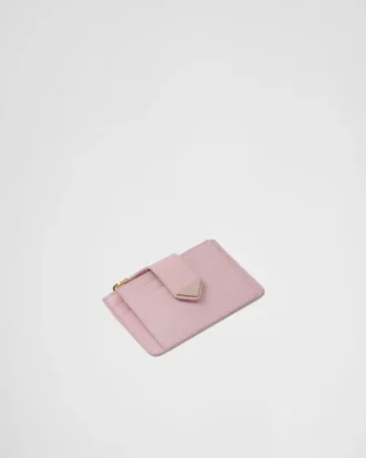 Saffiano and Smooth Leather Card Holder