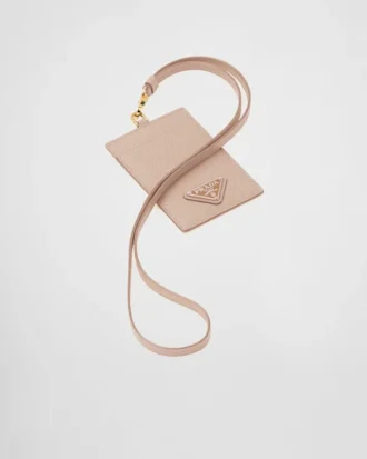 Saffiano Leather Badge Holder