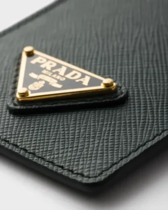 Saffiano Leather Badge Holder