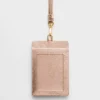 Saffiano Leather Badge Holder