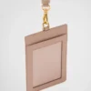 Saffiano Leather Badge Holder