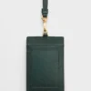 Saffiano Leather Badge Holder