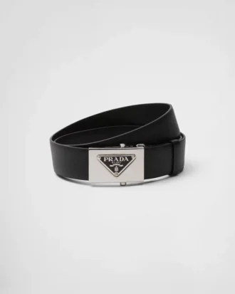 Saffiano Leather Belt