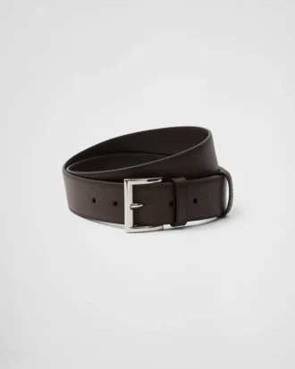 Saffiano Leather Belt