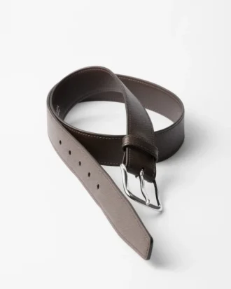 Saffiano Leather Belt Strap