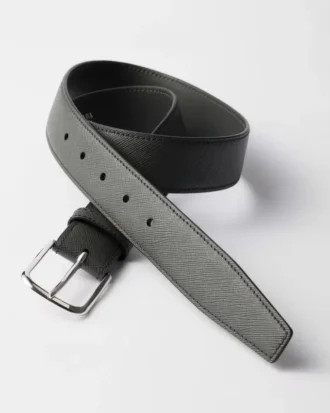Saffiano Leather Belt Strap