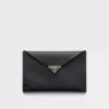 Saffiano Leather Envelope Clutch