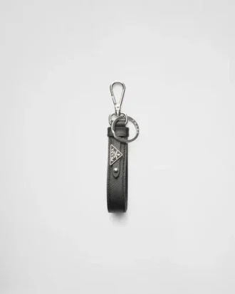 Saffiano Leather Keychain