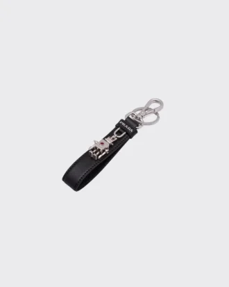 Saffiano Leather Keychain