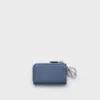 Saffiano Leather Mini Pouch with Keychain