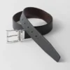Saffiano Leather Reversible Belt
