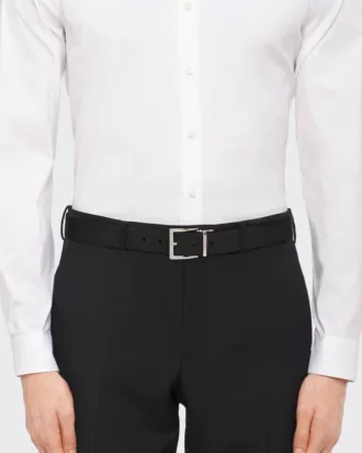 Saffiano Leather Reversible Belt