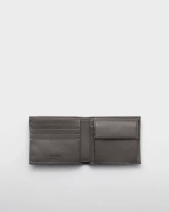 Saffiano Leather Wallet with Coin Purse