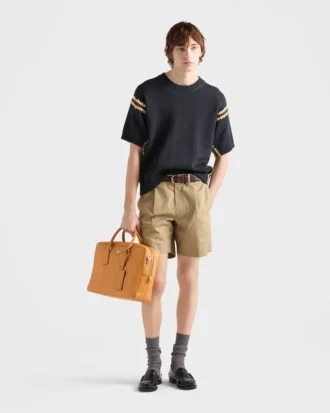 Saffiano Leather Work Bag