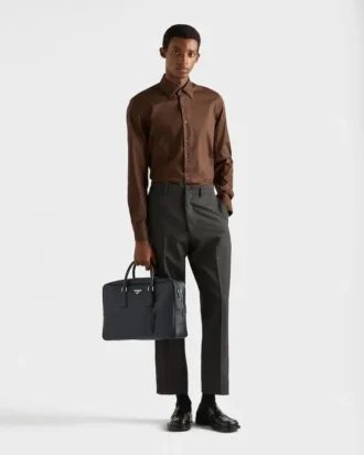 Saffiano Leather Work Bag