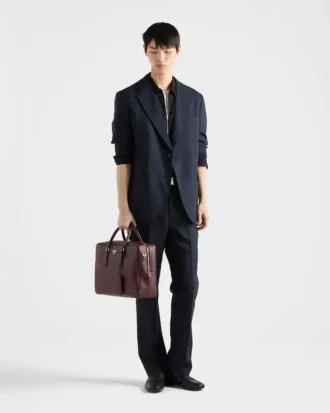 Saffiano Leather Work Bag