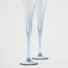 Set of Two Crystal Flutes – New York
