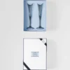 Set of Two Crystal Flutes – New York