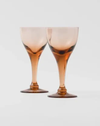 Set of Two Crystal Liqueur Glasses – New York