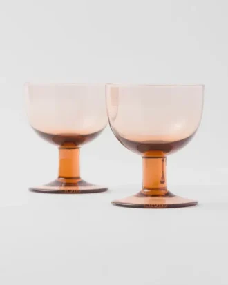 Set of Two Crystal Water Glasses – Plinth