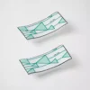 Set of Two Porcelain Chopstick Rests – Vienna Green
