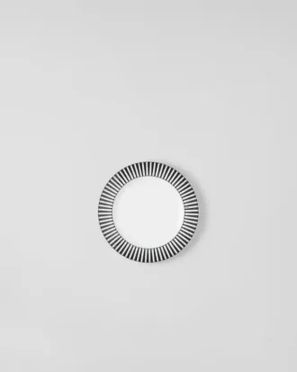 Set of Two Porcelain Dessert Plates – Stripes