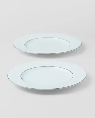 Set of Two Porcelain Dinner Plates – Celadon