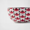Set of Two Porcelain Rice or Cereal Bowls – Vienna Red