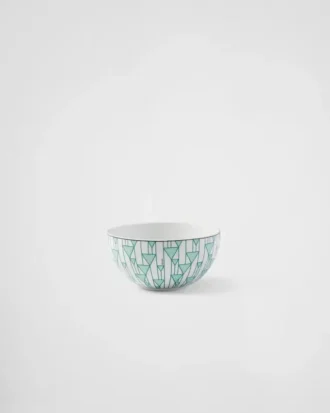 Set of Two Porcelain Soup Bowls – Vienna Green
