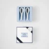 Set of Two Porcelain Spoons – Checkerboard