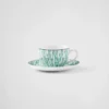 Set of Two Porcelain Tea Cups – Vienna Green