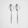 Set of Two Stainless Steel Coffee Spoons