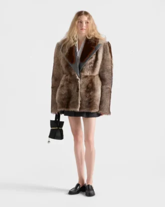Shearling and Cloth Coat