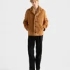 Shearling Caban Jacket