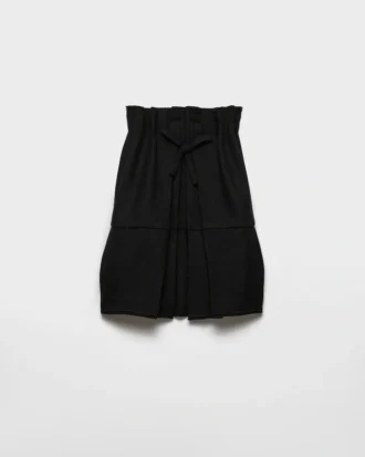 Short Chevron Wool Dress