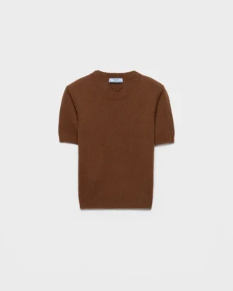 Short-Sleeved Cashmere Sweater