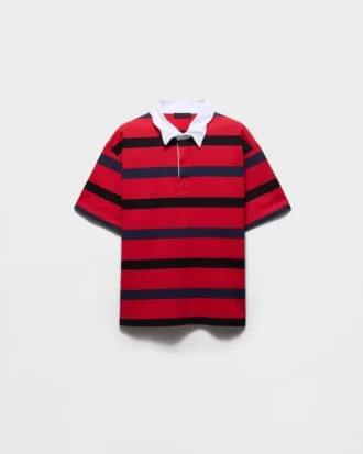 Short-Sleeved Cotton Polo Shirt