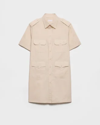 Short-Sleeved Cotton Shirt