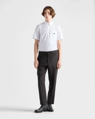 Short-Sleeved Cotton Shirt