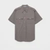 Short-Sleeved Poplin Shirt