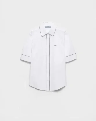 Short-Sleeved Poplin Shirt