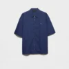 Short-Sleeved Technical Cotton Shirt