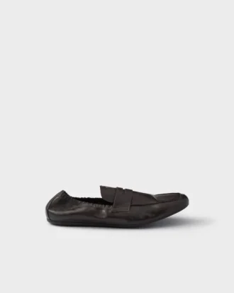 Shuffle Antiqued Leather Loafers