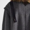 Single-Breasted Double Loden Cloth Coat