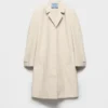 Single-Breasted Double Poplin Coat