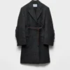Single-Breasted Shetland Wool Coat