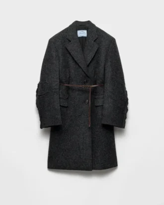 Single-Breasted Shetland Wool Coat